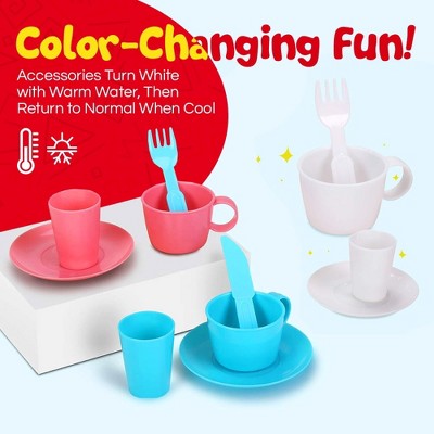 Blue and Yellow Plastic Pretend Play Kitchen Sink Set