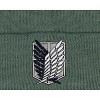 Attack on Titan Men's Scout Regiment Embroidered Logo Design Fold Cuff Beanie - 2 of 3