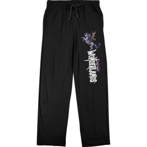 Tiny Tina's Wonderlands Horse Logo Men's Black Sleep Pajama Pants - 1 of 3