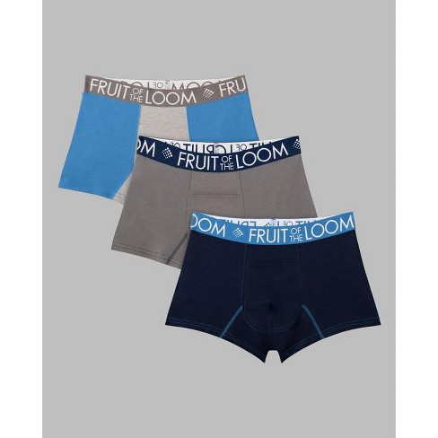 Fruit Of The Loom 3 Pack Men's Breathable Short Leg Performance Boxer Briefs  Cool Cotton Tagless Underwear : Target