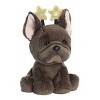 Aurora Small Holiday Cheer Jody French Bulldog Holiday Festive Stuffed Animal Black 7.5" - 2 of 4
