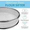 Vollum Flour Sifter for Baking Stainless Steel Mesh Sieve - 0.3mm Holes (50 Mesh) - 2 of 4