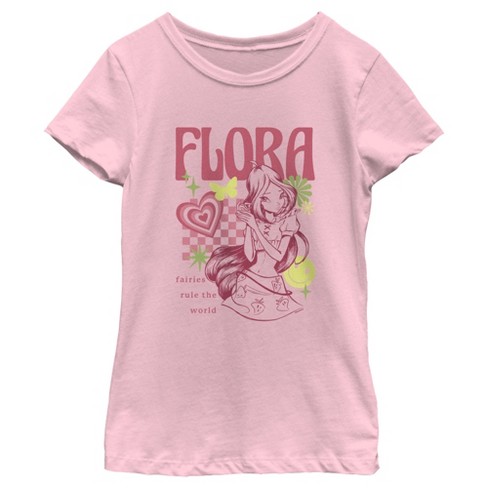 Girl's Winx Club Flora Fairies Rule the World T-Shirt - image 1 of 4