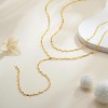 Dainty Y-Shape Lariat Body Chain: 14K Gold Plated Non-Tarnish Layered Necklace & Choker Set for Women - 4 of 4