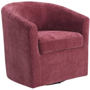 Elements Furniture Torrance 28" Wide Robin Red Fabric Swivel Chair - 1 of 1