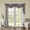 Dsvimoy Curtain Panel Solid Crushed Sheer Scarf for Living Room, Gray, 2.76"*8.66"*9.84" - 2 of 4