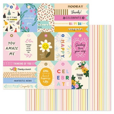 American Crafts Patterned Double-Sided Cardstock 12"X12"