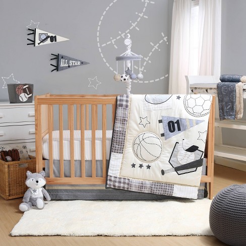 The Peanutshell Sports League 3pc Crib Bedding Set Target