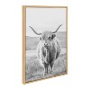 Kate & Laurel All Things Decor Sylvie Highland Cow Canvas Set - 3 of 4