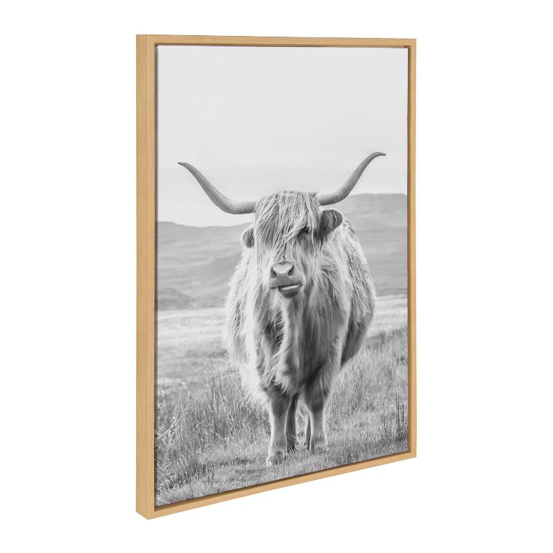 Kate &#38; Laurel All Things Decor (Set of 3) Sylvie Herd of Highland Cows Landscape Framed Canvas Wall Art Set by The Creative Bunch Studio, 3 of 7