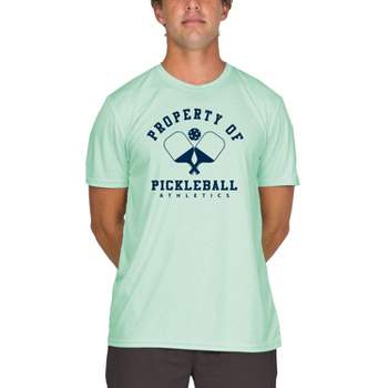 Vapor Apparel Men's Pickleball UPF 50+ Sun Protection Short Sleeve Performance T-Shirt for Sports and Outdoor Lifestyle, Seagrass, Large