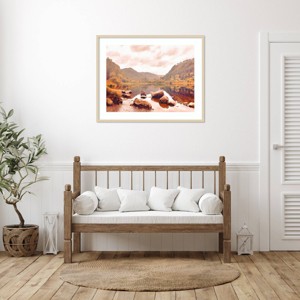 Amanti Art Lakeside in Autumn by Grafitee Studios Wood Framed Wall Art Print - 1 of 4