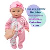 New Adventures Little Darlings: 12" Talking Playtime Doll - Pink - 4 of 4