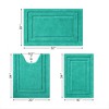 BAGOKIE 3pc Soft Microfiber Bathroom Rug Set - 4 of 4