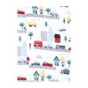 Hudson Baby Boys Cotton Flannel Burp Cloths 7-Pack, City Life, One Size - 3 of 4