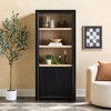 Walker Edison Modern Storage Wood Bookcase with Cabinet - 4 of 4