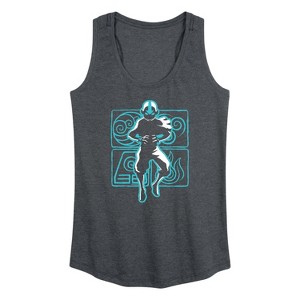 Women's - Avatar: The Last Airbender - Aang Airbending Graphic Racerback Tank - 1 of 4