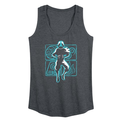 Women's - Avatar: The Last Airbender - Aang Airbending Graphic Racerback Tank - image 1 of 4