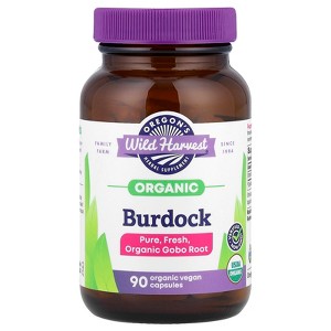 Oregon's Wild Harvest Organic Burdock, 90 Organic Vegan Capsules (450 mg per Capsule) - 1 of 4
