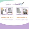 Cozyway Baby & Toddler Knee High Bow Socks, 3 Pack for Girls, White/Black/Gray, 4-6 Years Old - 3 of 4