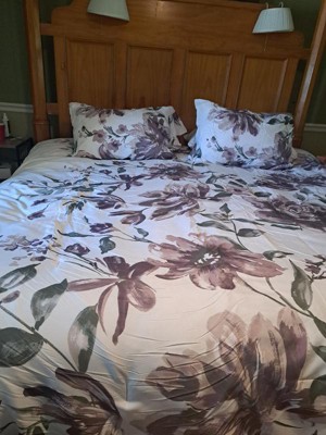 Madison Park Robin Floral Comforter Bedding Set With Bed Sheets Mauve :  Target