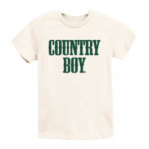 Country Boy Puff Print - Youth Short Sleeve Graphic T-Shirt and Toddler Short Sleeve Graphic T-Shirt - 1 of 4