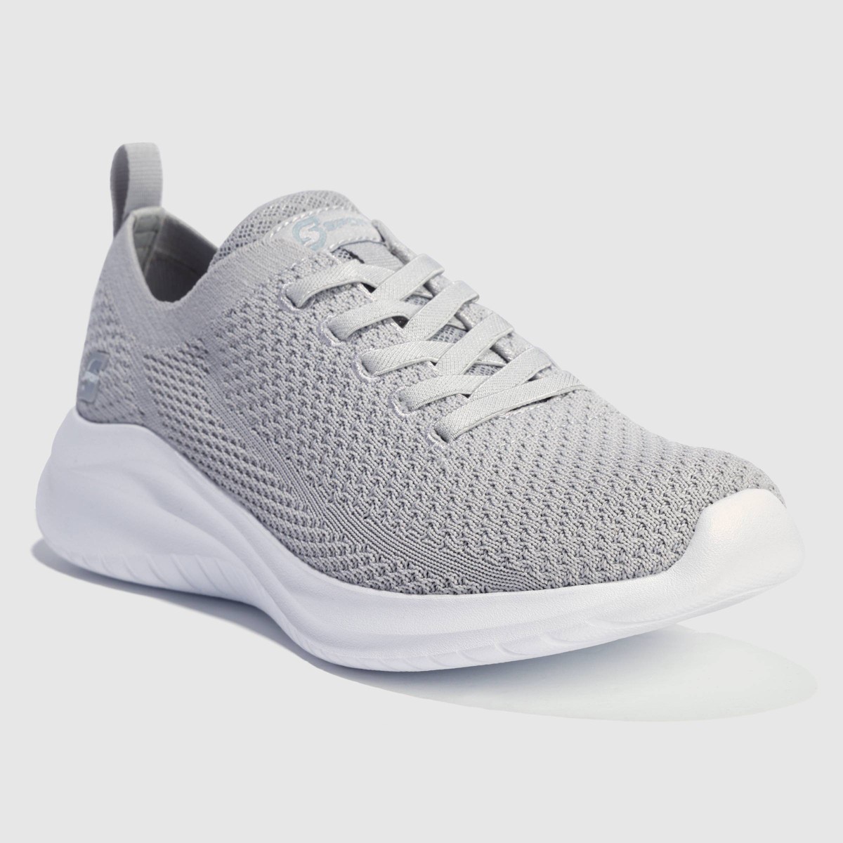 S Sport By Skechers Women's Resse 2.0 Elastic Gore Sneakers - Light Gray 7.5: Cushioned Insole, Pull-On