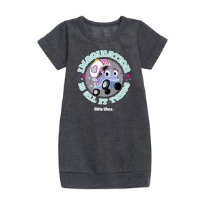 - Little Tikes - Imagination Is All It Takes Graphic Short Sleeve Fleece Dress - 1 of 3