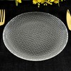 Slickblue Chic Pebble Pattern Glass Plates – Perfect for Formal and Casual Dining Events - Set & Color Options - 2 of 4