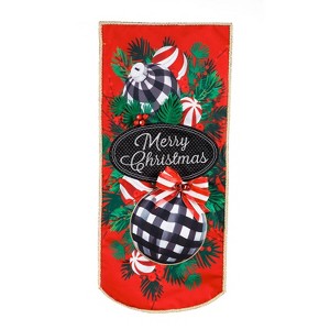 Evergreen Buffalo Check Ornaments Everlasting Impressions Textile Decor - 1 of 4