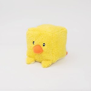 ZippyPaws - Squeakie Blocks, Stuffing Squeaky Plush Dog Toy, Square Shape for Endless Fun - Duck - 1 of 1