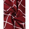 INSPIRE CHIC Women's Sleeveless Ruffle Hem Plaid Dress - 4 of 4
