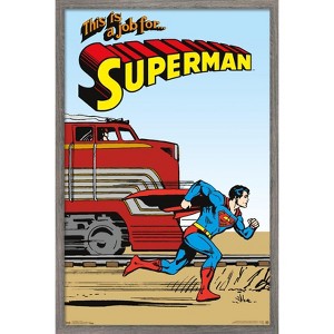 Trends International DC Comics - Superman - VIntage Framed Wall Poster Prints - 1 of 4