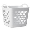 Flexible Plastic Laundry Basket, Arctic White, 6 Pack - 4 of 4