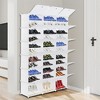 Coucheta 12-Tier Shoe Rack - Expandable for 50+ Pairs, 47" Tall Space-Saving Organizer, White - 2 of 4