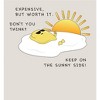 "Eggspensive Eggs - Keep On The Sunny Side" Adult Long Sleeve Hoodie - 2 of 2