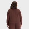 Women's Airy Sleek Ribbed Full Zip Jacket - All In Motion™ Brown - 2 of 3