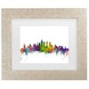 Trademark Fine Art Michael Tompsett Philadelphia Pennsylvania Skyline Matted Framed Art - 2 of 4