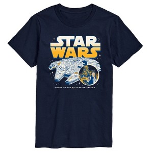 Men's - Star Wars - Han Chewy Mil Falc Short Sleeve Graphic T-Shirt - 1 of 4