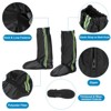 Unique Bargains Waterproof Outdoor Protective Zipper Non-Slip Shoe Gaiters 1 Pair - 4 of 4