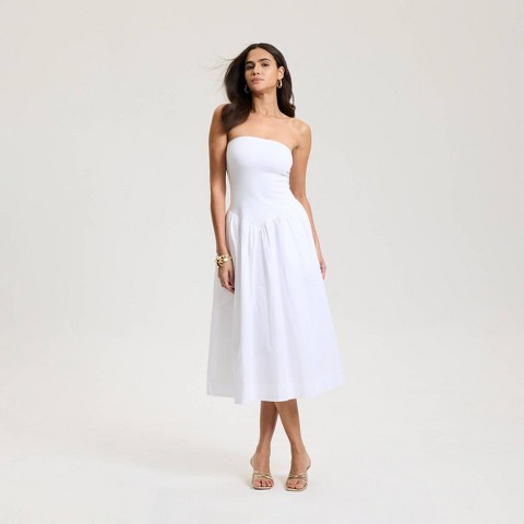 Женские платья A New Day Women's Tube Knit Maxi A-Line Dress - A New Day™ Fresh White M