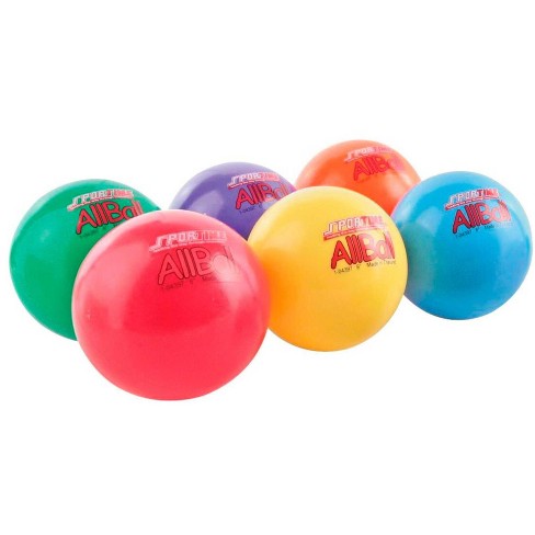 Sportime Inflatable All-Balls, Multi-Purpose, 6 Inches, Assorted Colors,  Set of 6