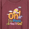 Women's - Dr. Seuss - Oh! The Places You'll Go Lightweight French Terry Wide Neck Long Sleeve Shirt - 2 of 4