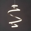 11" Whirl Modern Minimalist Aluminum/Iron Abstract Integrated LED Pendant Silver - JONATHAN Y: ETL Listed, Dimmable Ceiling Fixture - 2 of 4