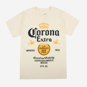 Men's Corona Short Sleeve Graphic T-Shirt - Beige - 1 of 3