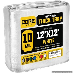 Core Tarps Heavy Duty 10 Mil Tarp Cover, UV Resistant, Rip Proof for Roof, Camping, Patio, Pool, Boat - 1 of 4