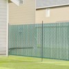VEVOR Bottom Locking Privacy Slats, Double-Wall Vertical Bottom-Locking Slats for Chain-Link Fence, High-Density HDPE Chain Link Slats, Green - 2 of 4