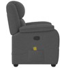 vidaXL Massage Recliner Chair Dark gray Polyester Single - 4 of 4