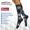 Bison Life Over The Calf Graduated Compression Socks (12-15 mm/Hg), Anti-Fatigue, Fits Women & Men, One Size - 4 Pairs - 3 of 4