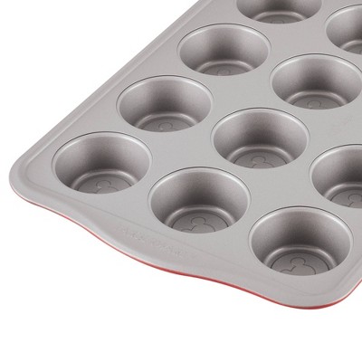 Red Nonstick 12-Cup Mickey Mouse Muffin Pan